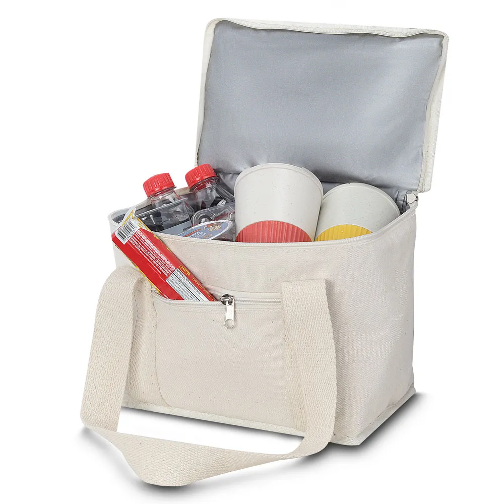 RD 833311-Bolsa Térmica personalizada em algodão cru 8,5 litros RD 833311-Bolsa Térmica personalizada em algodão cru 8,5 litros